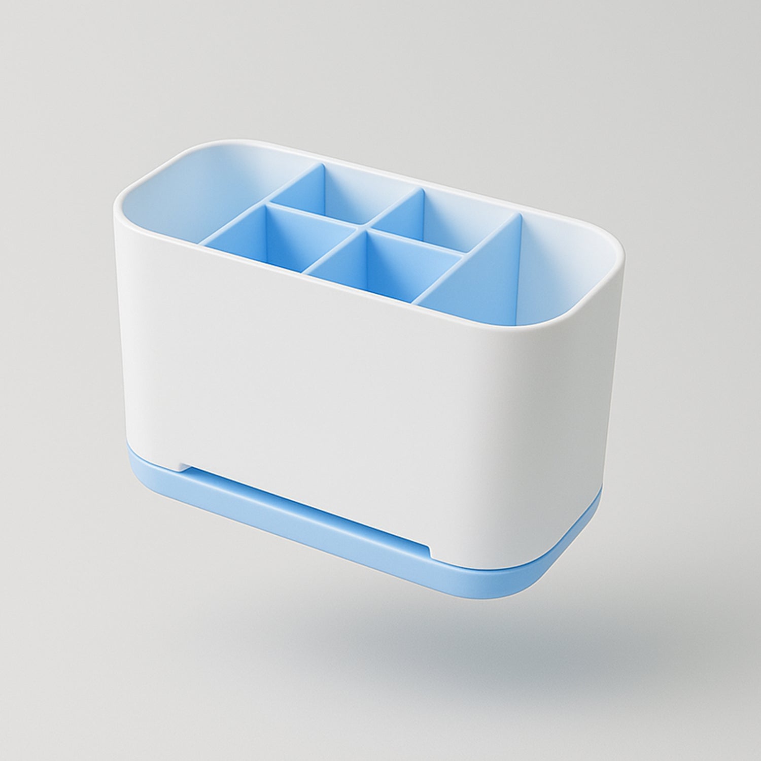 6 Compartment Multi Purpose Organizer Toothbrush Holder Stand Plastic Caddy (1 Pc) 6 Compartment Multi Purpose Organizer Toothbrush Holder Stand Plastic Caddy (1 Pc)